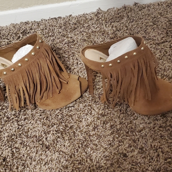 GUESS Mules Brown Suede size 6 - Picture 4 of 6